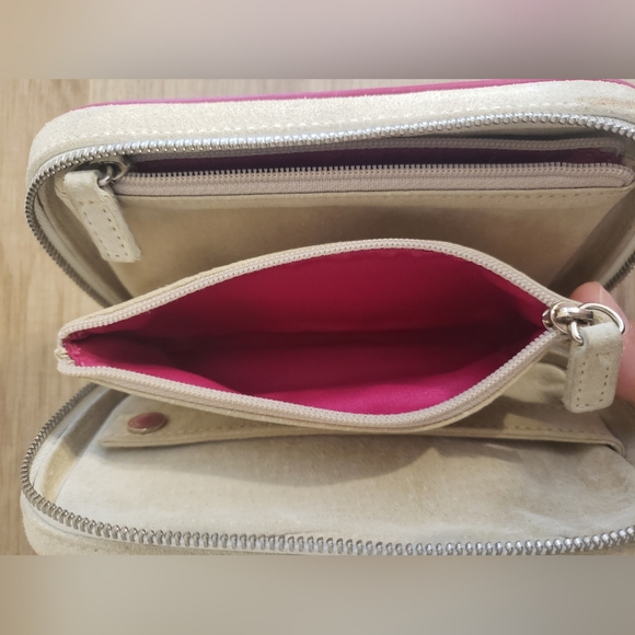 Vintage Coach Cream Suede Leather Jewelry Case - Picture 8 of 16